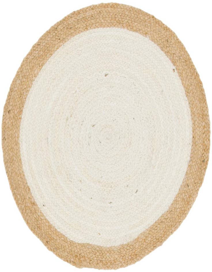 Detail image of 3' 3 x 3' 3  Hand Braided Jute Round Rug