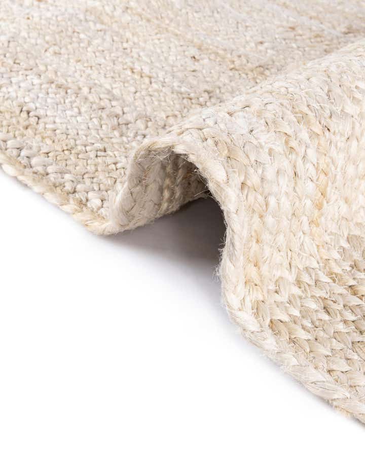 8' x 8' Handmade Braided Jute Round Rug