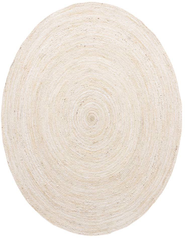 Detail image of 8' x 8'  Hand Braided Jute Round Rug