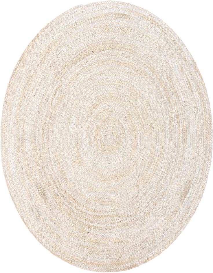 Detail image of 5' 1 x 5' 1  Hand Braided Jute Round Rug