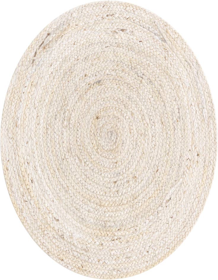 Detail image of 3' 3 x 3' 3  Hand Braided Jute Round Rug