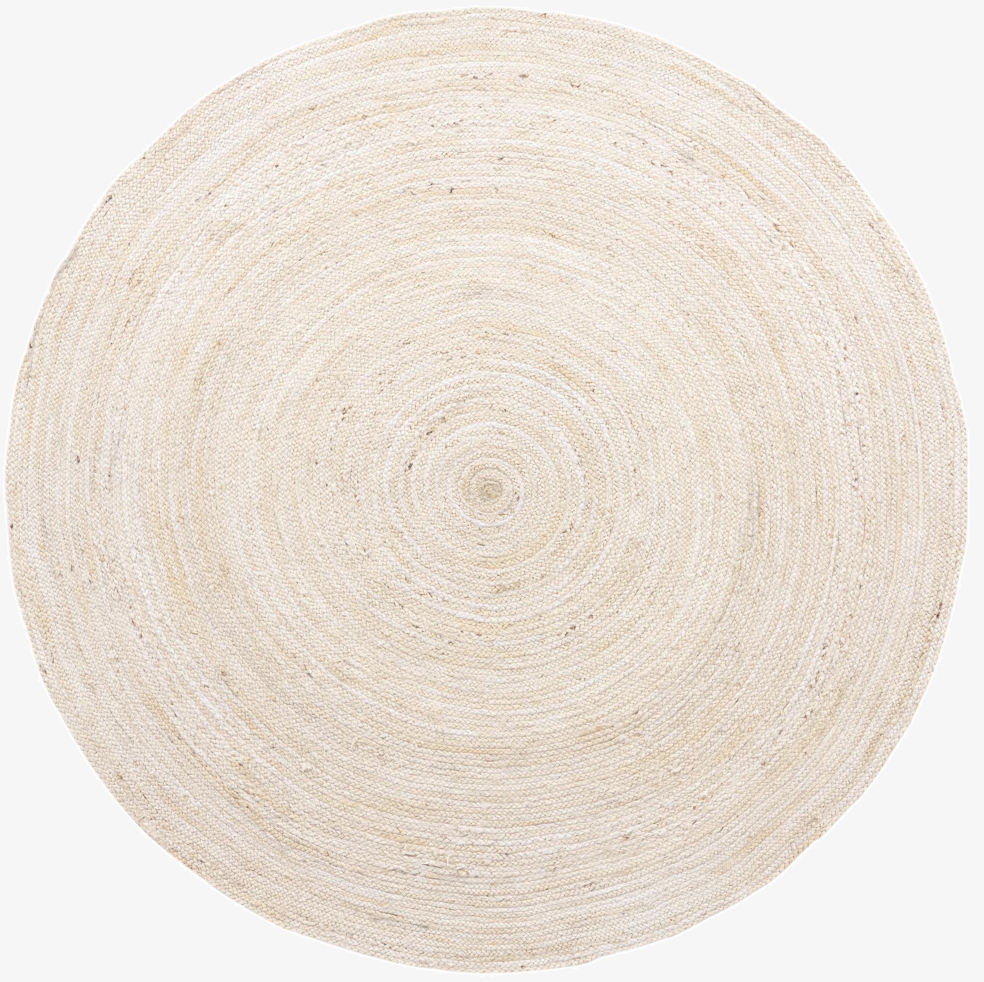 Primary image 8' x 8'  Hand Braided Jute Round Rug