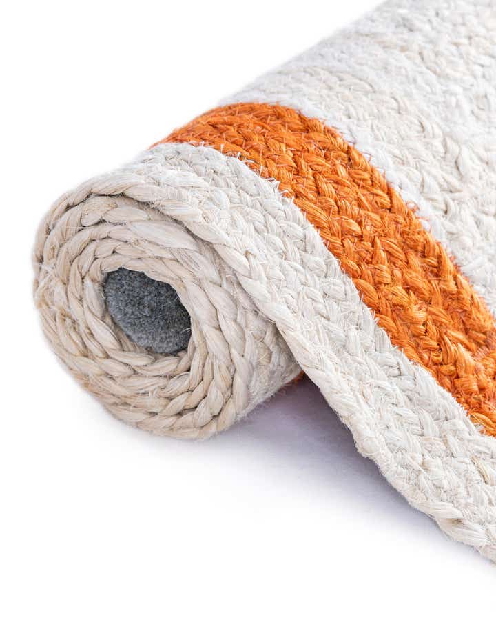 2' x 2' Hand Braided Kids Braided Jute Round Rug
