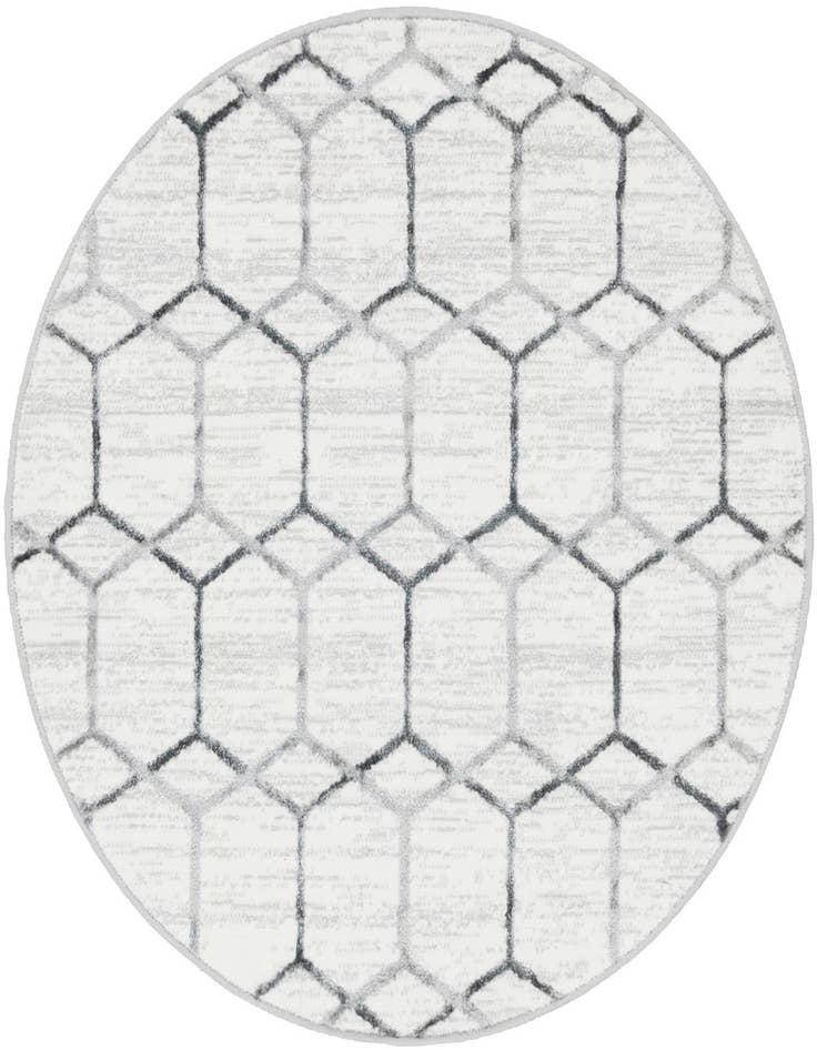 Detail image of 3' 3 x 3' 3 Lattice Trellis Round Rug