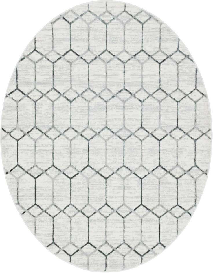 Detail image of 5' x 5' Lattice Trellis Round Rug