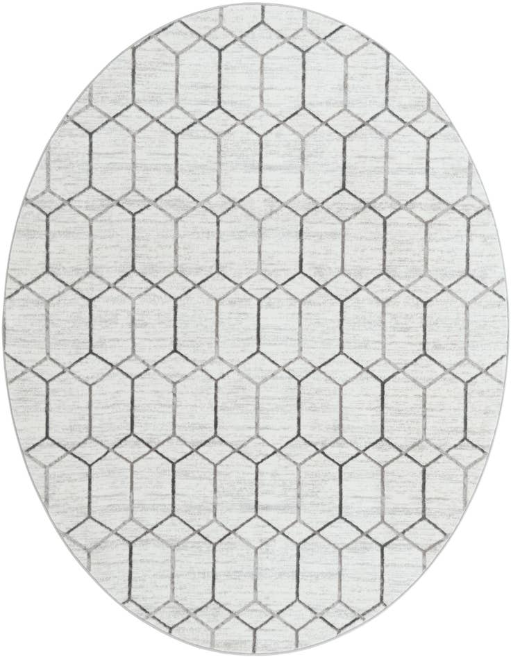 Detail image of 8' x 8' Lattice Trellis Round Rug