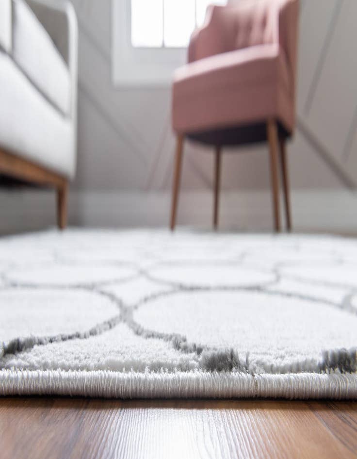 Detail image of 5' x 5' Lattice Trellis Round Rug