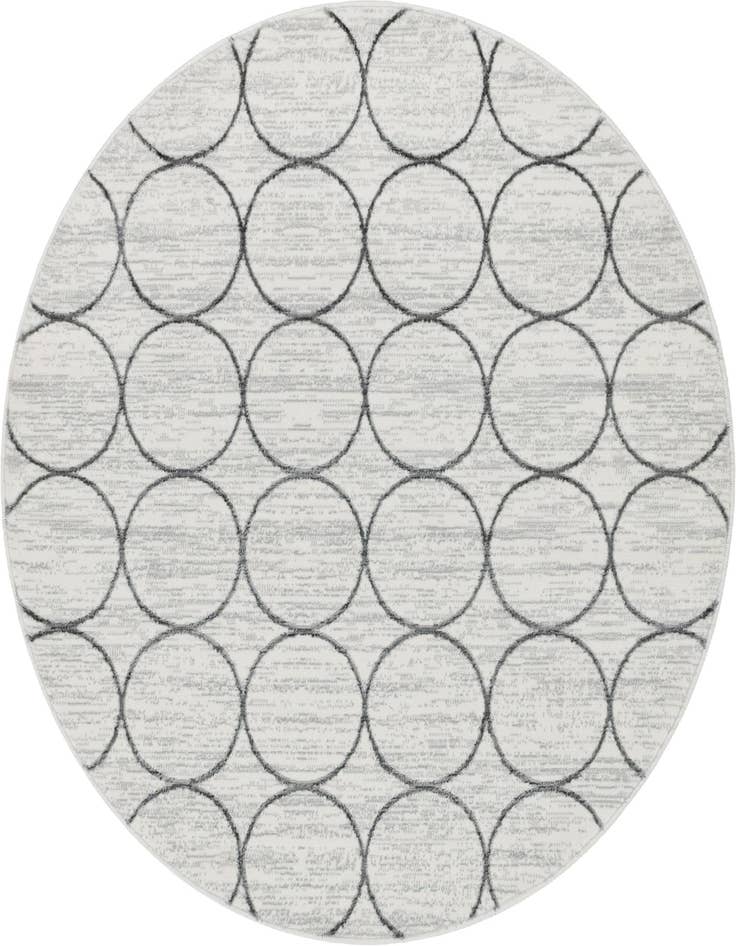 Detail image of 5' x 5' Lattice Trellis Round Rug
