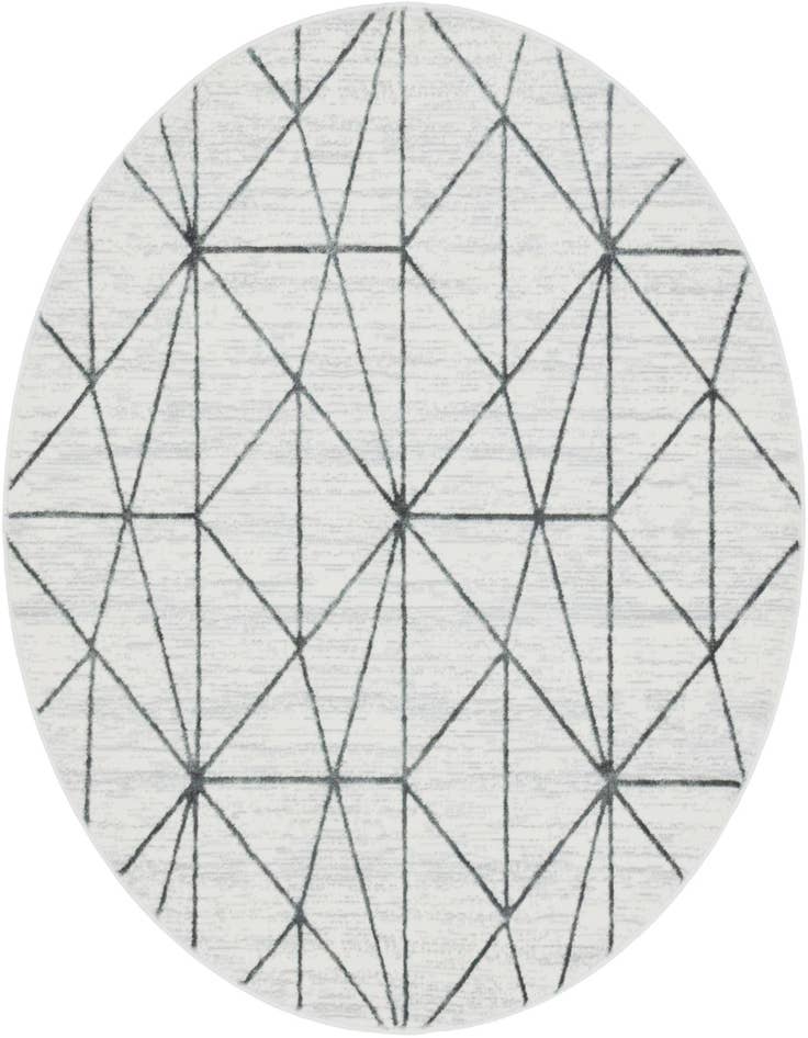 Detail image of 5' x 5' Lattice Trellis Round Rug