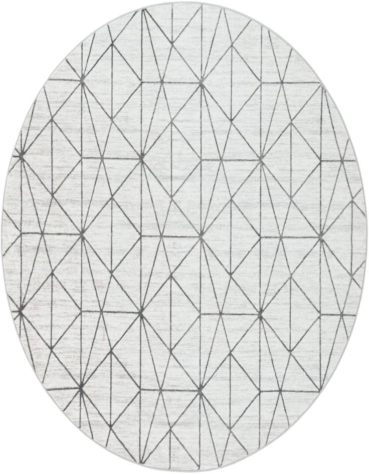 Detail image of 8' x 8' Lattice Trellis Round Rug