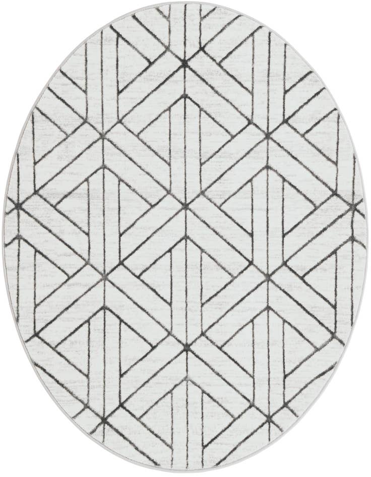 Detail image of 5' x 5' Lattice Trellis Round Rug