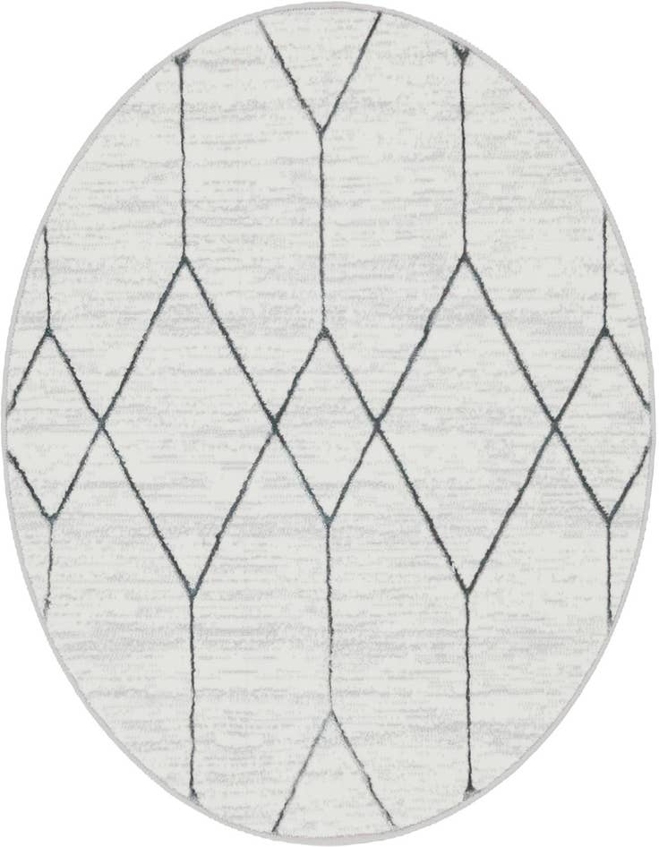 Detail image of 3' 3 x 3' 3 Lattice Trellis Round Rug