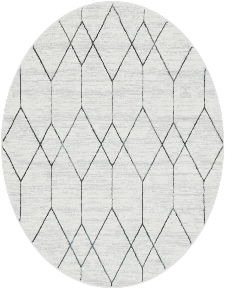 Detail image of 5' x 5' Lattice Trellis Round Rug