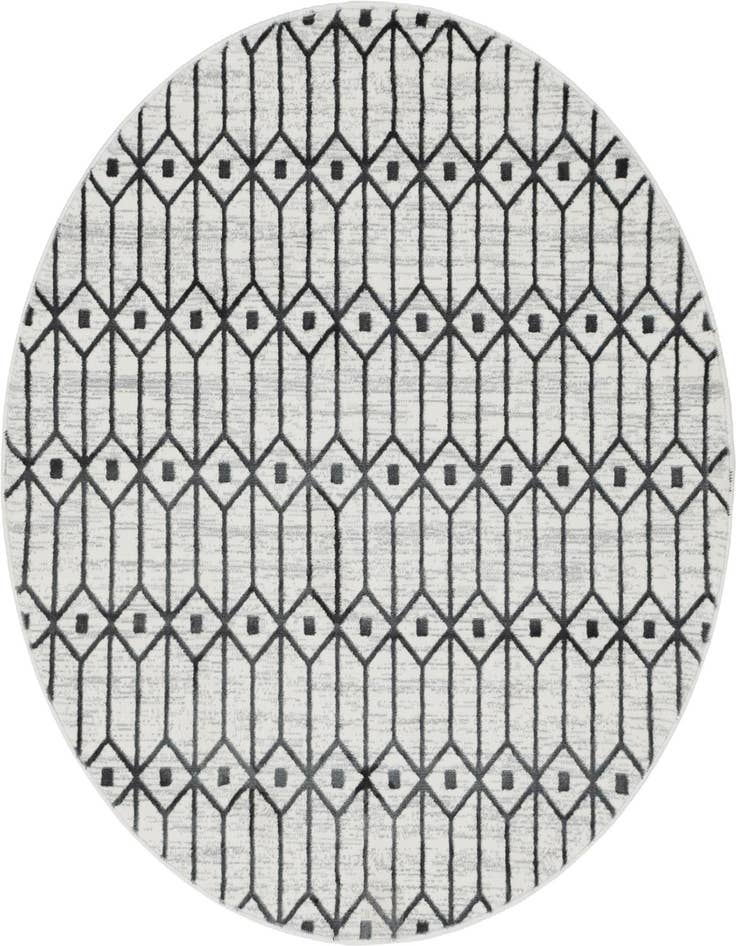 Detail image of 5' x 5' Lattice Trellis Round Rug
