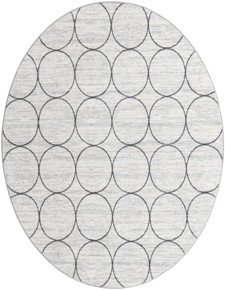 Detail image of 7' x 7' Lattice Trellis Round Rug