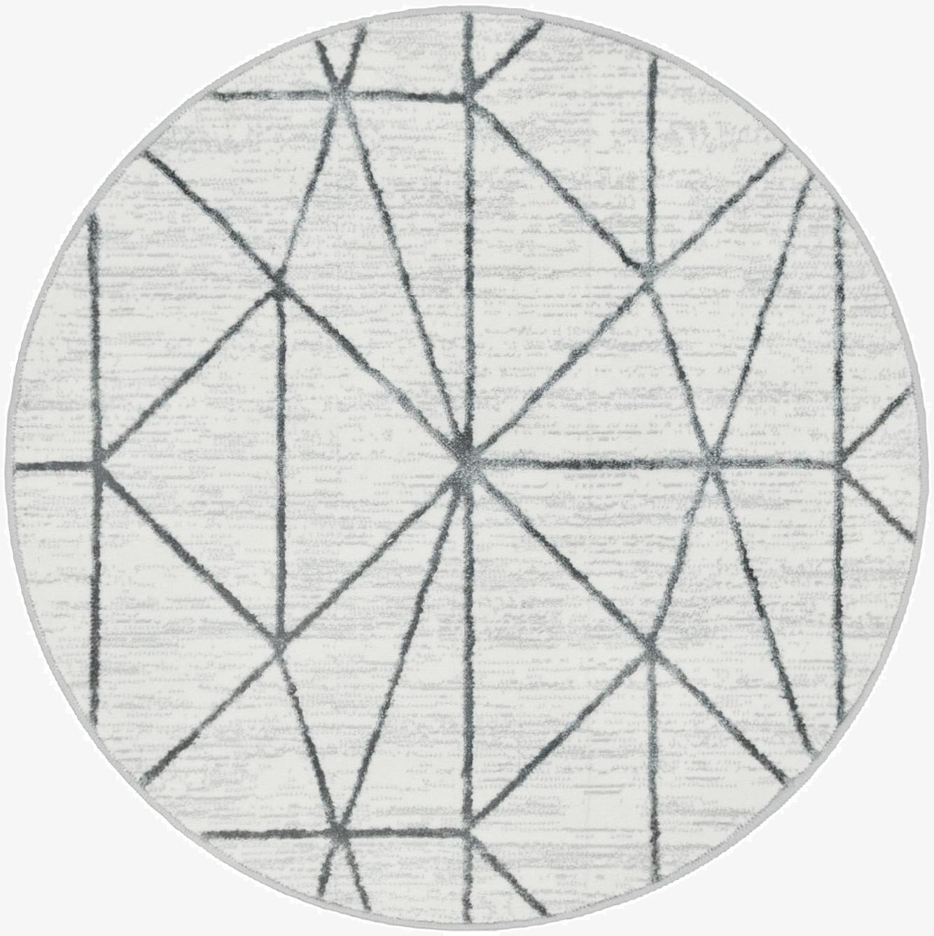3' 3 x 3' 3 Lattice Trellis Round Rug