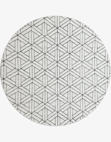 10' x 10' Lattice Trellis Round Rug