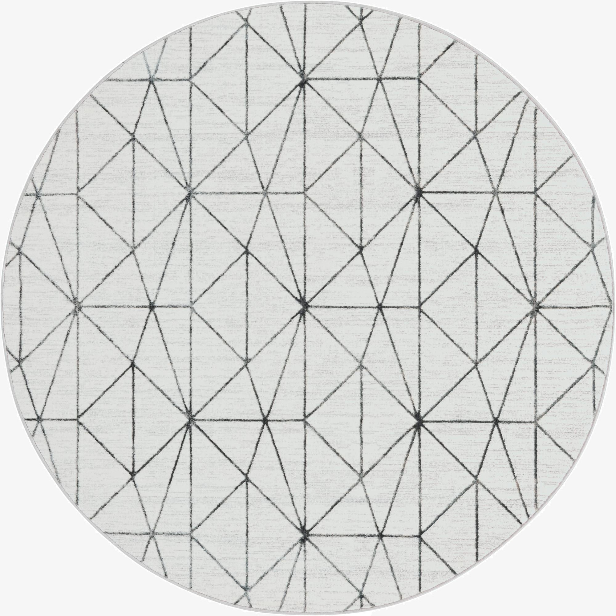 213cm x 213cm Lattice Trellis Round Rug