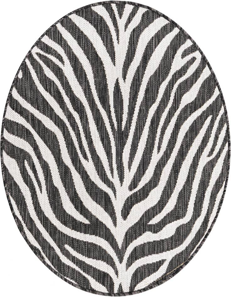 Detail image of 3' x 3' Easy-Clean Safari Indoor / Outdoor Round Rug