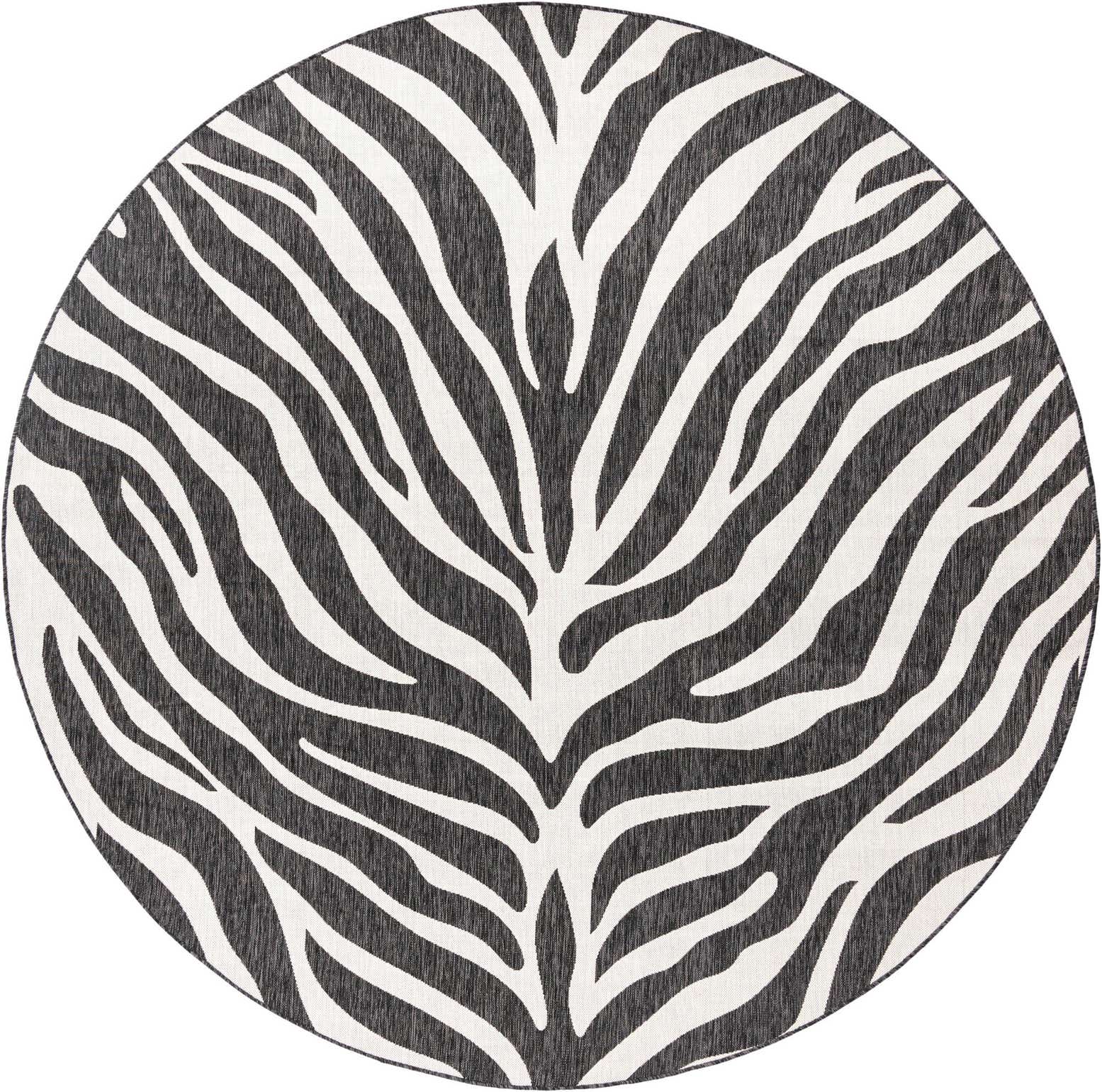 10' x 10' Easy-Clean Safari Indoor / Outdoor Round Rug