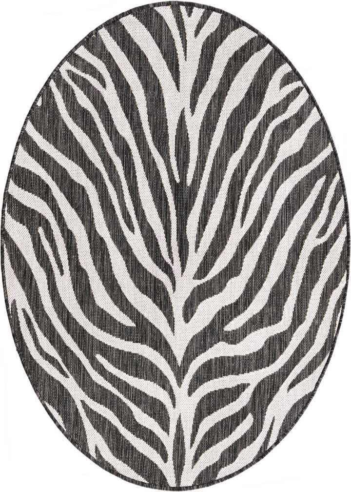4' x 4' Easy-Clean Safari Indoor / Outdoor Round Rug