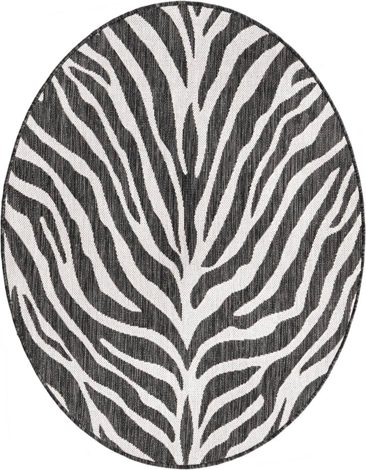 Detail image of 4' x 4' Easy-Clean Safari Indoor / Outdoor Round Rug