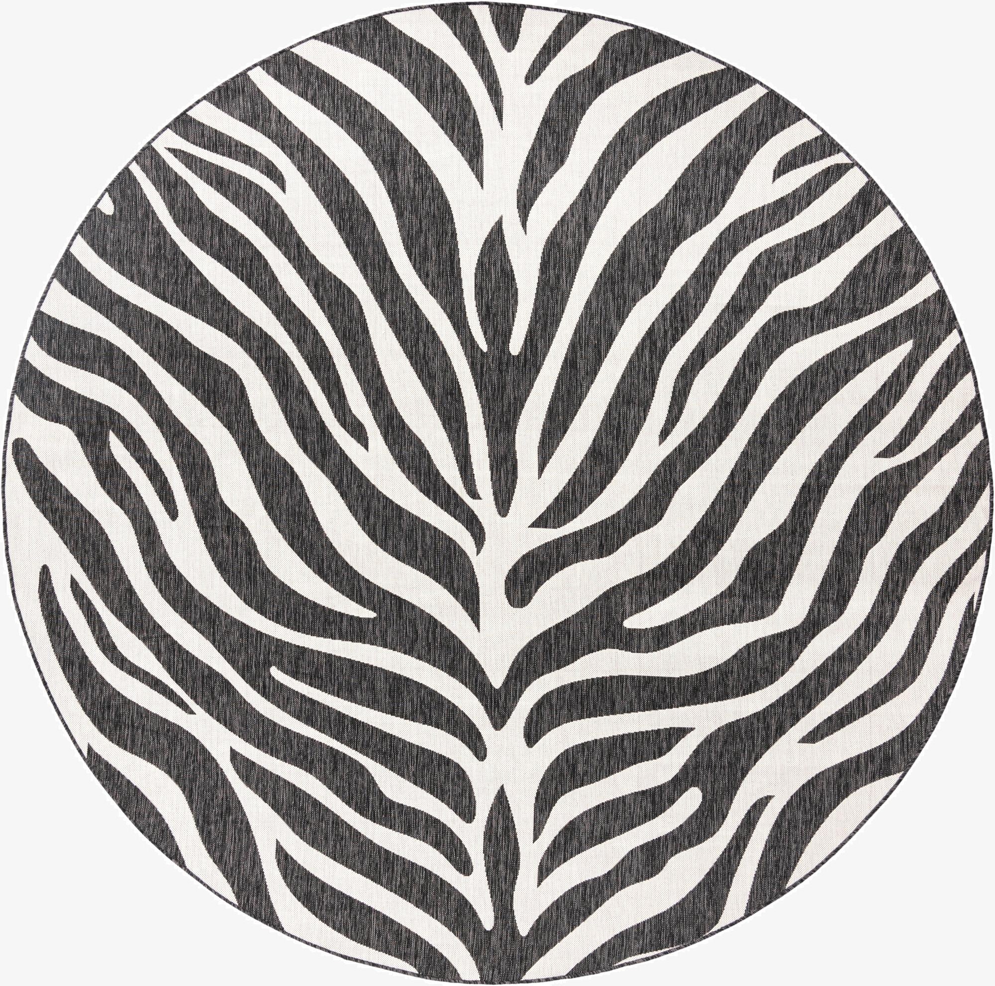 10' x 10'  Washable Safari Indoor / Outdoor Round Rug