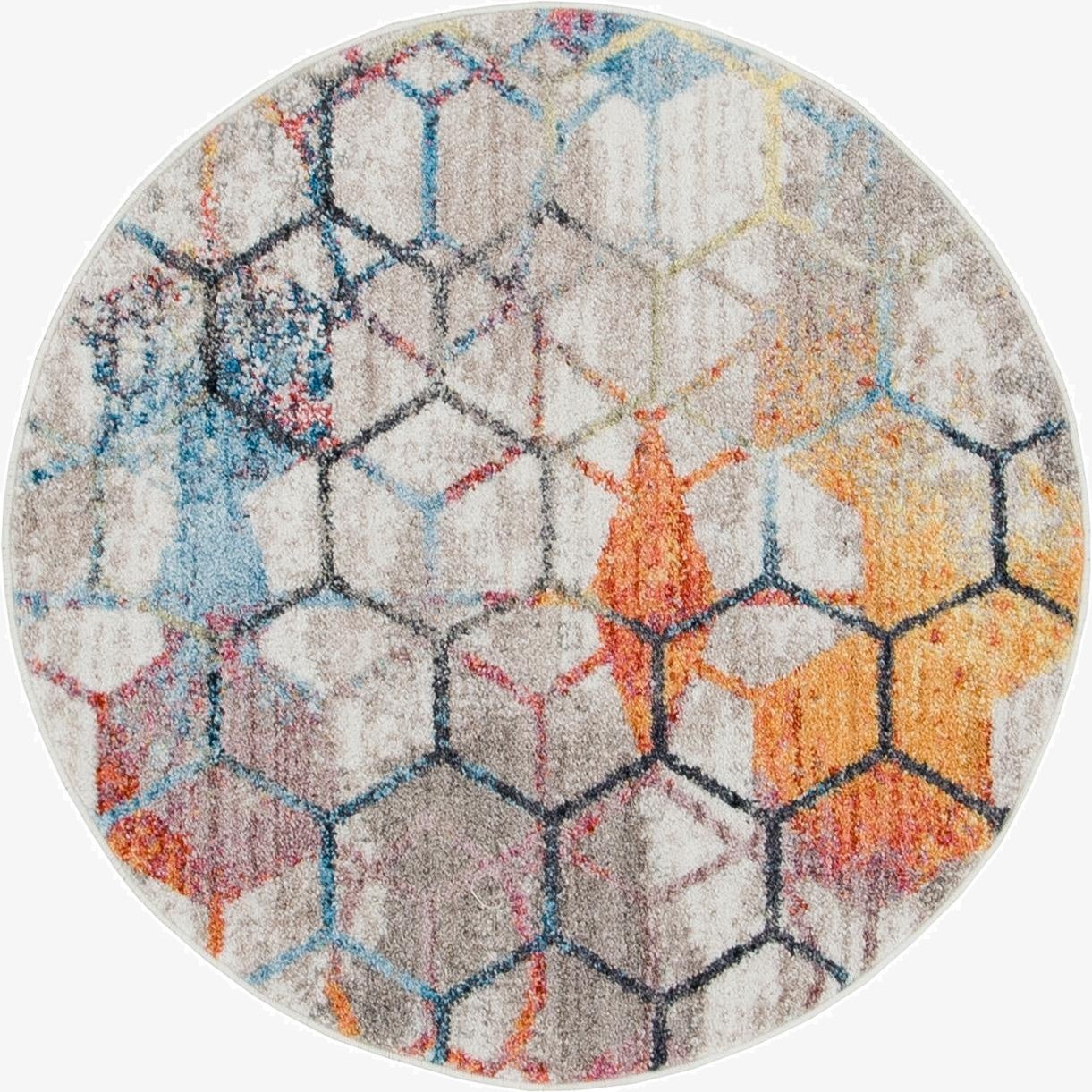 3' 3 x 3' 3 Prism Round Rug