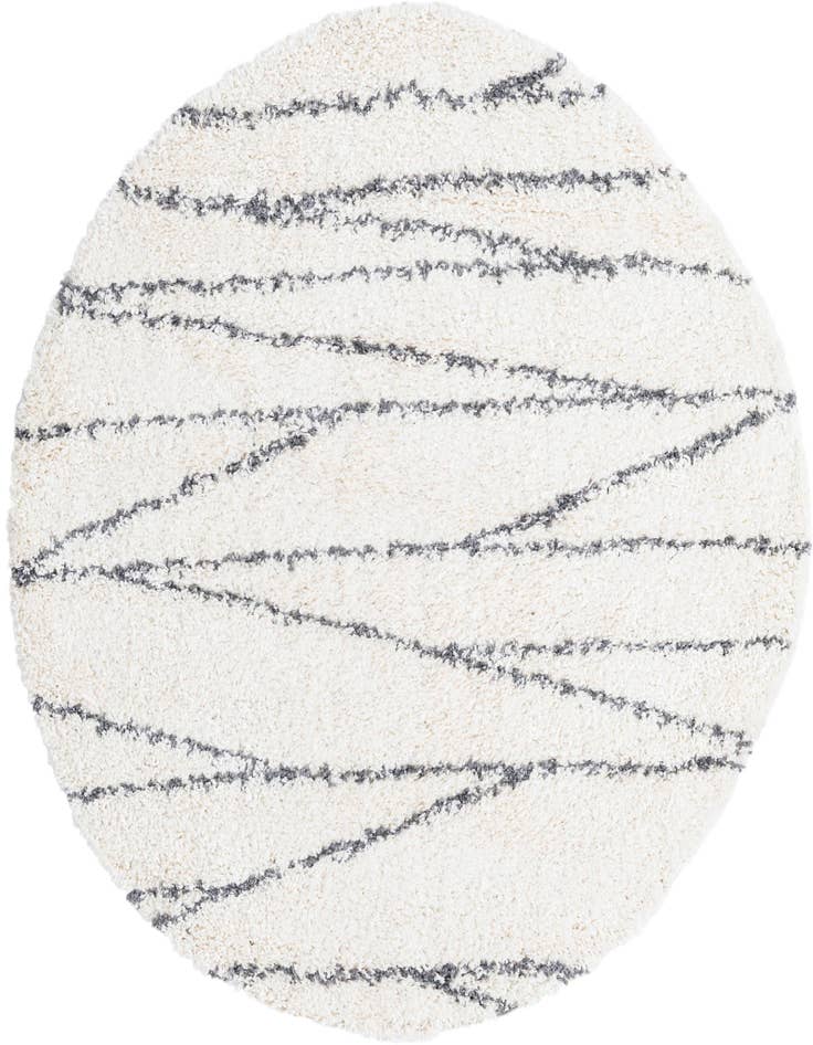 Detail image of 5' 3 x 5' 3 Serenity Shag Round Rug