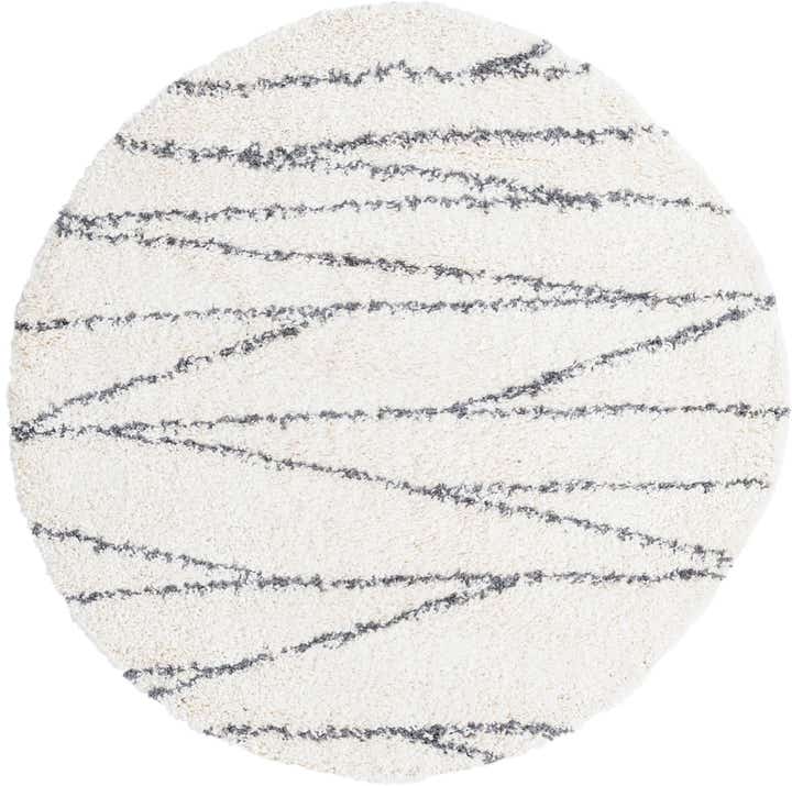 5' 3 x 5' 3 Serenity Shag Round Rug