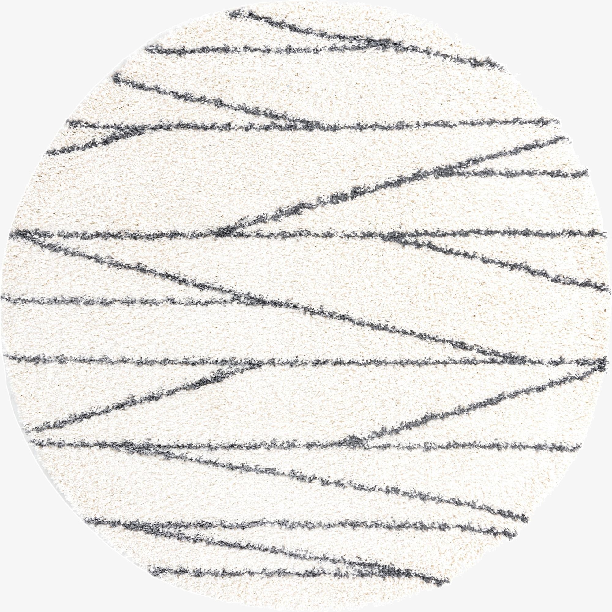 7' x 7' Serenity Shag Round Rug