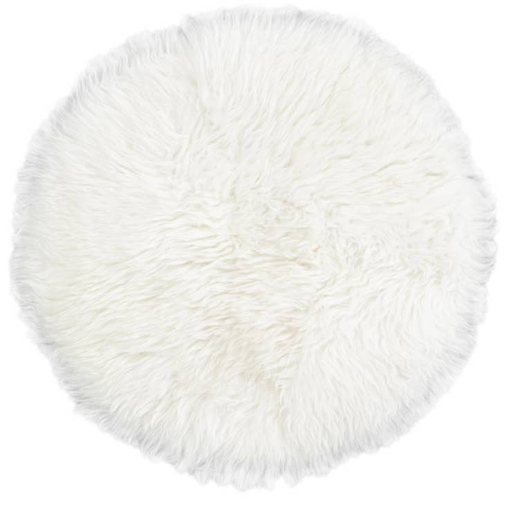 Detail image of 2' x 2' Sheepskin Round Rug