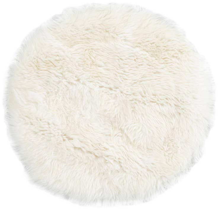 Detail image of 3' x 3' Sheepskin Round Rug