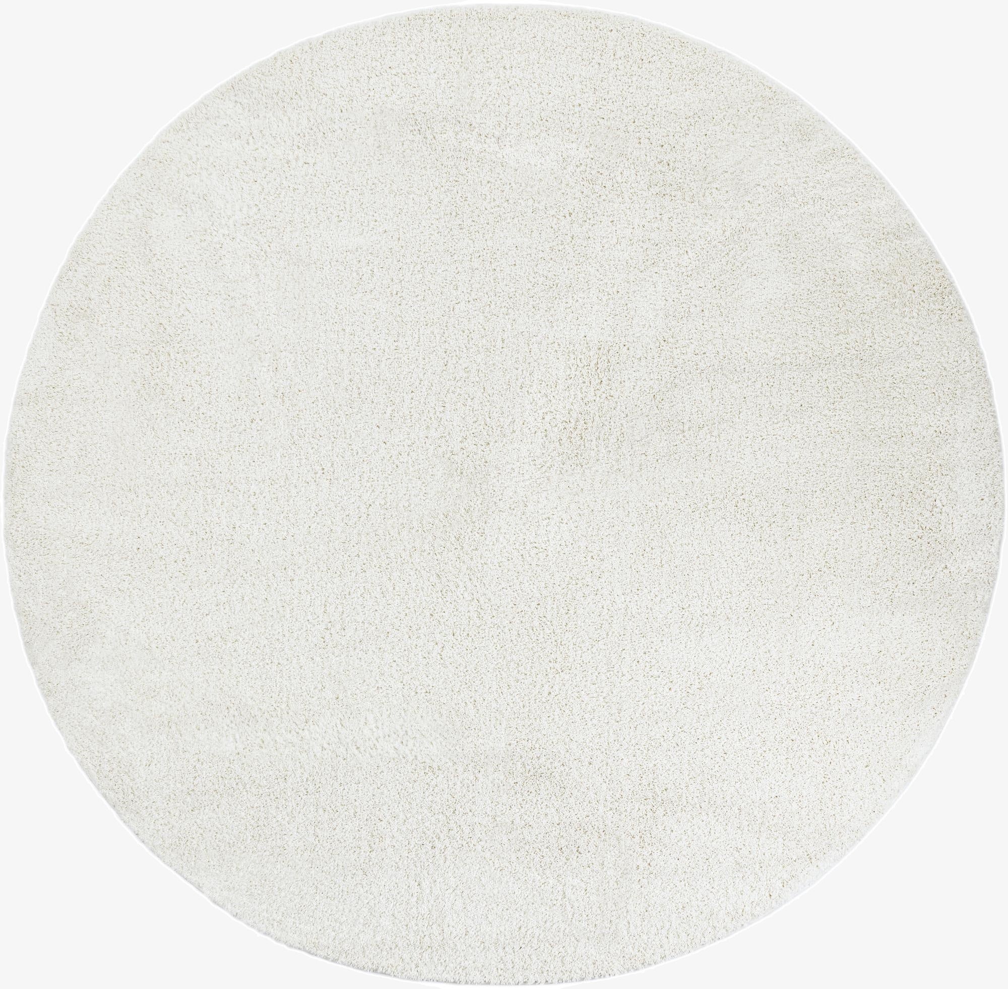 10' x 10' Soft Solid Shag Round Rug