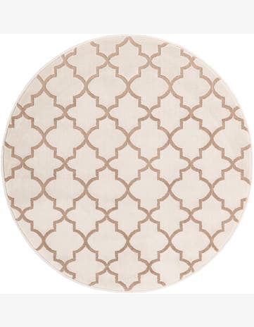 Jill Zarin White Uptown Lincoln Center Round Rug