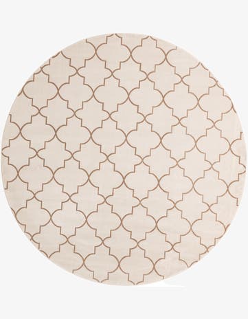 Jill Zarin White Uptown Lincoln Center Round Rug