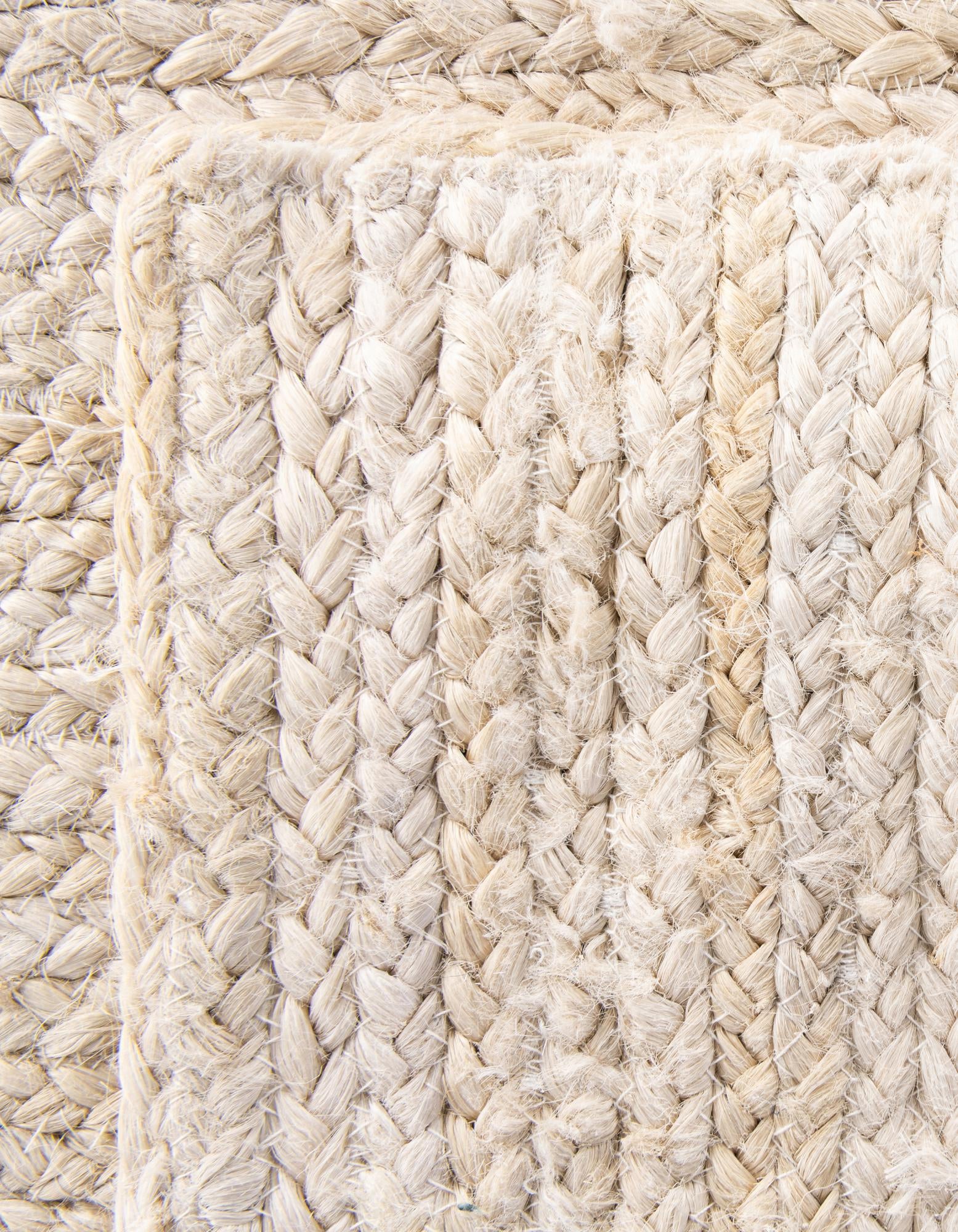 2' x 5' 1 Handmade Braided Jute Runner Rug