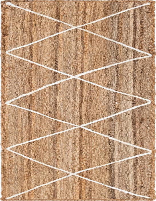 Detail image of 2' 2 x 8' 2  Hand Braided Jute Runner Rug