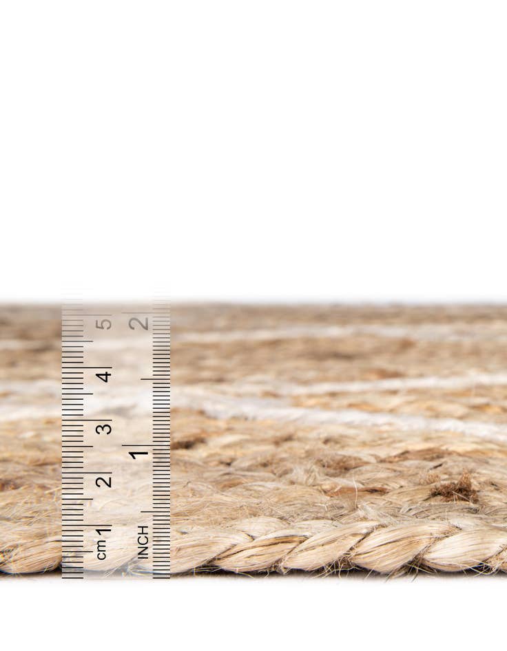 Detail image of 2' 2 x 8' 2 Handmade Braided Jute Runner Rug