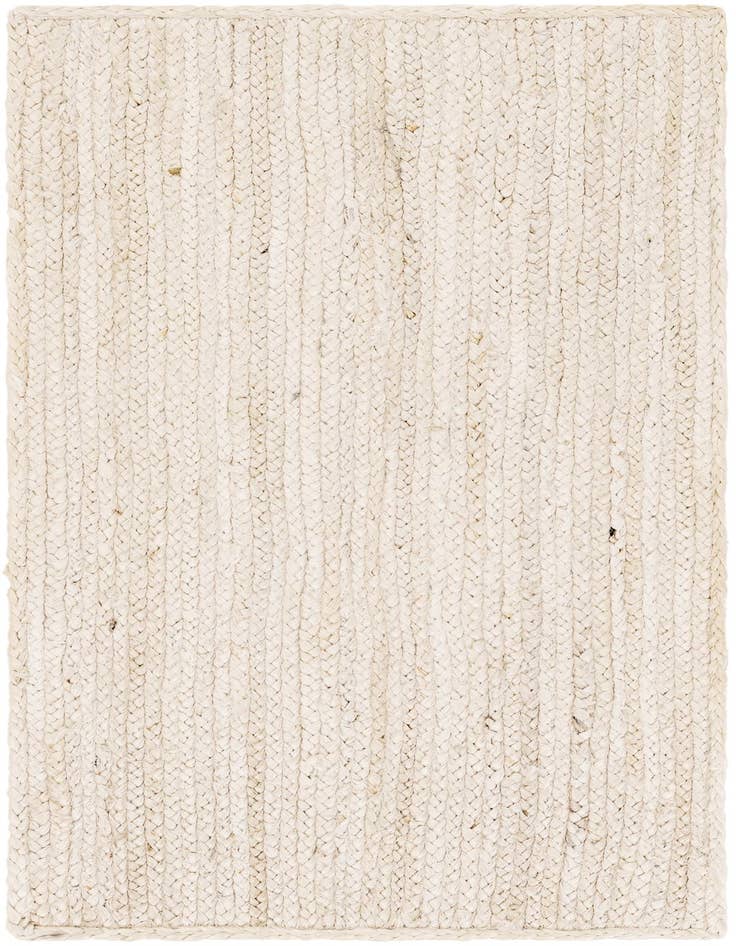 Detail image of 2' x 4' 1  Hand Braided Jute Runner Rug