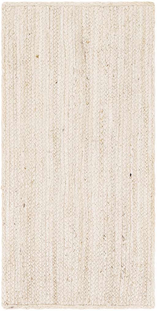 2' x 4' 1 Handmade Braided Jute Runner Rug