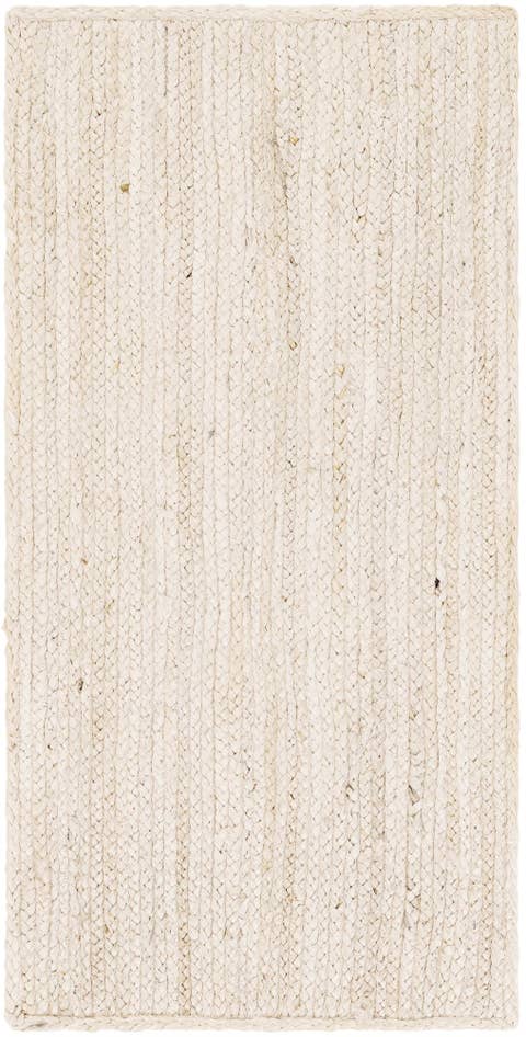 Detail image of 2' x 4' 1 Handmade Braided Jute Runner Rug