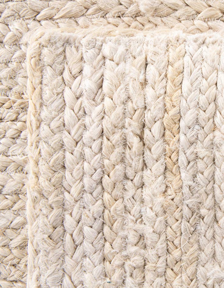 Detail image of 2' 8 x 8' 10 Handmade Braided Jute Runner Rug