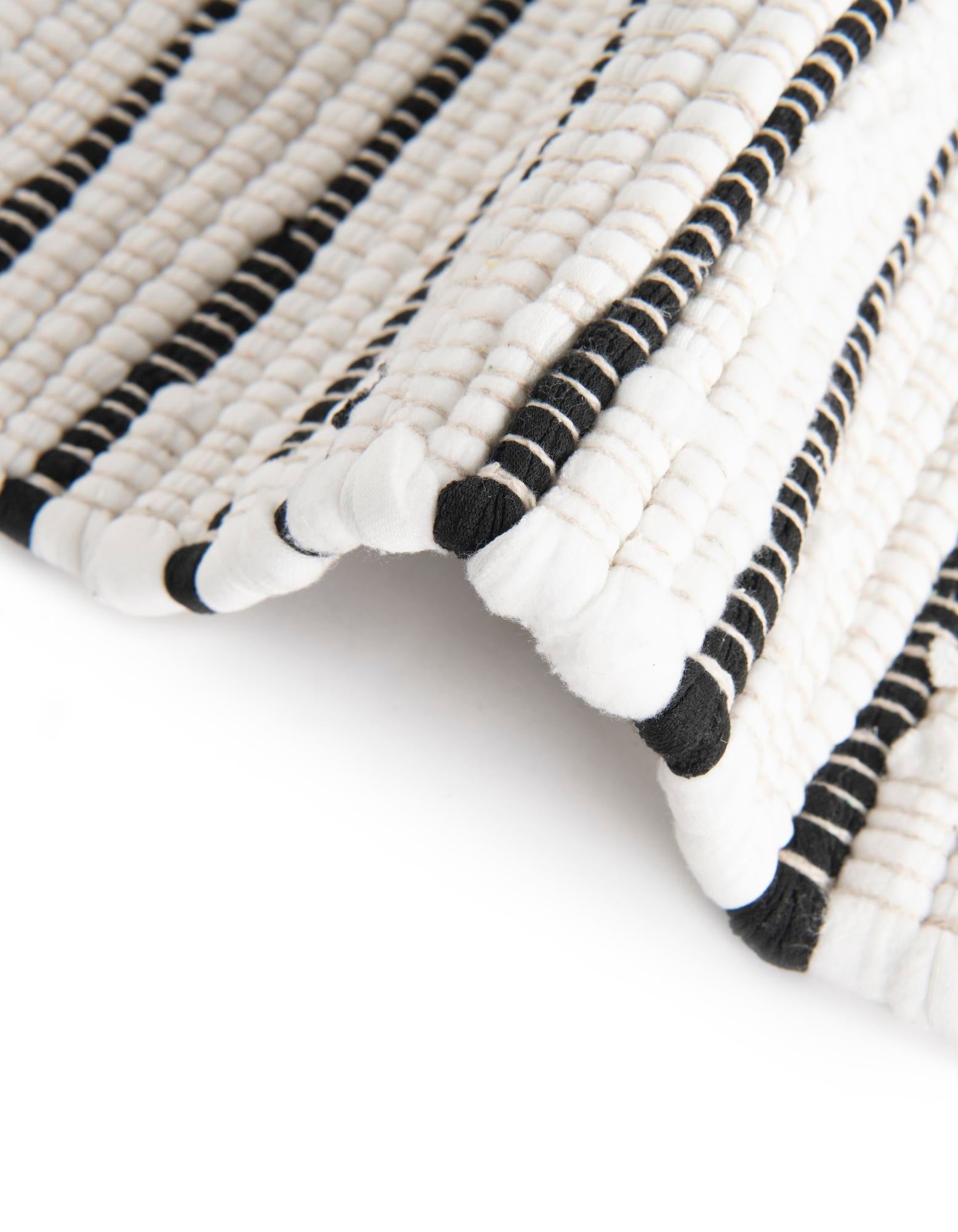 2' x 8' Hand Woven Chindi Cotton Runner Rug