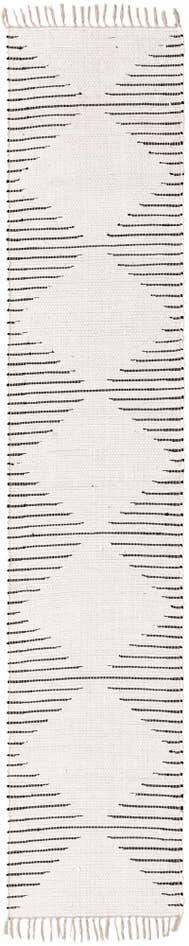 Detailansicht von 80cm x 400cm Handgewebt Chindi Cotton Läufer Teppich