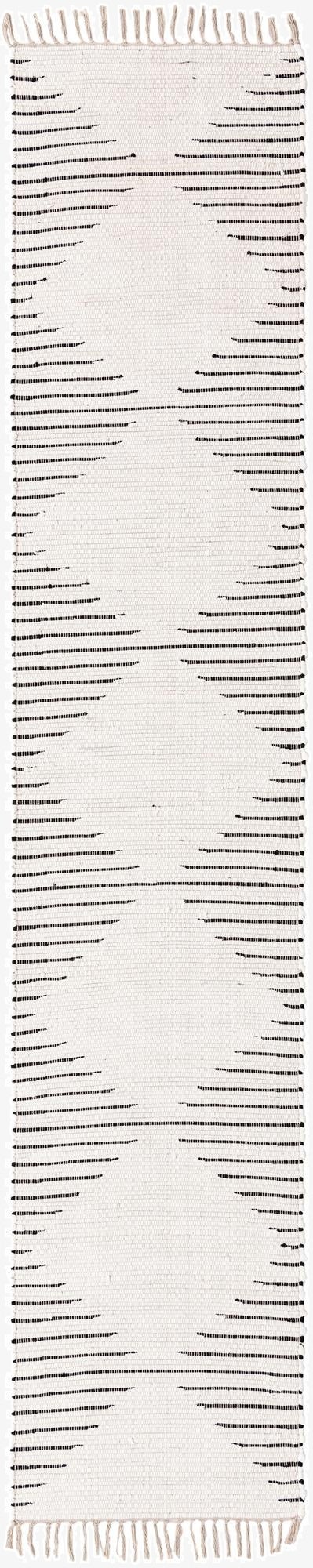 Primary image 2' 7 x 13' 1  Hand Woven Chindi Cotton Runner Rug