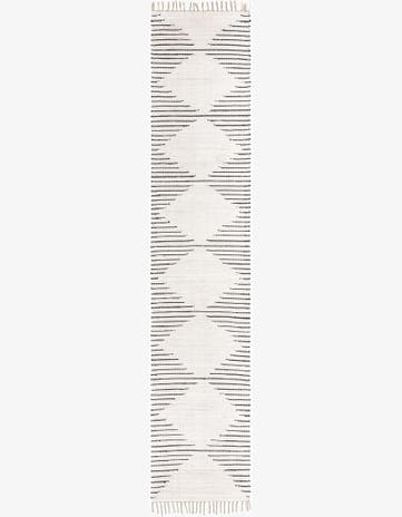 White Hand Woven Chindi Cotton Runner Rug