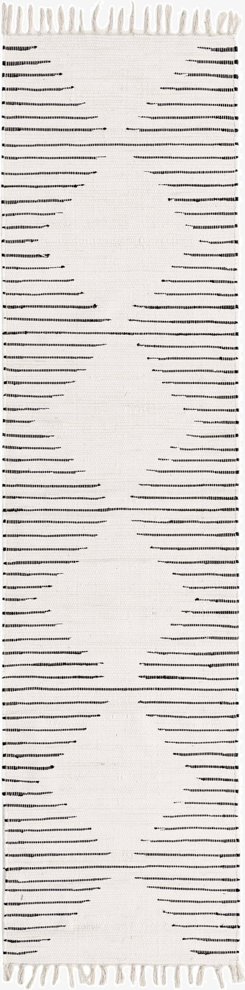 2' 7 x 10'  Hand Woven Chindi Cotton Runner Rug