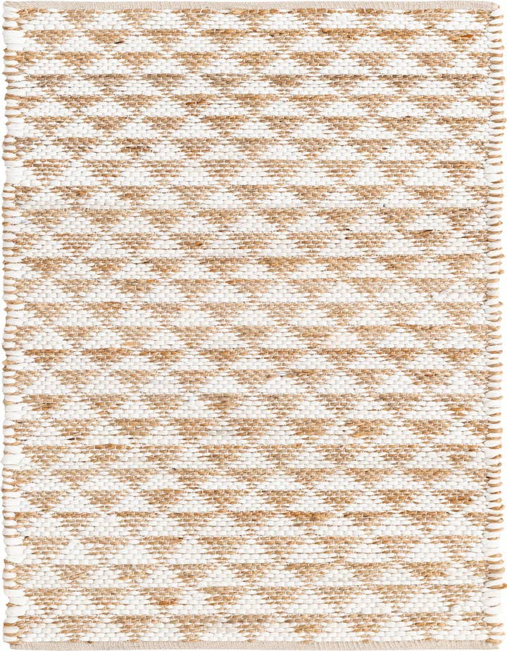 Detail image of 2' 2 x 6' 1 Hand Woven Chindi Jute Runner Rug