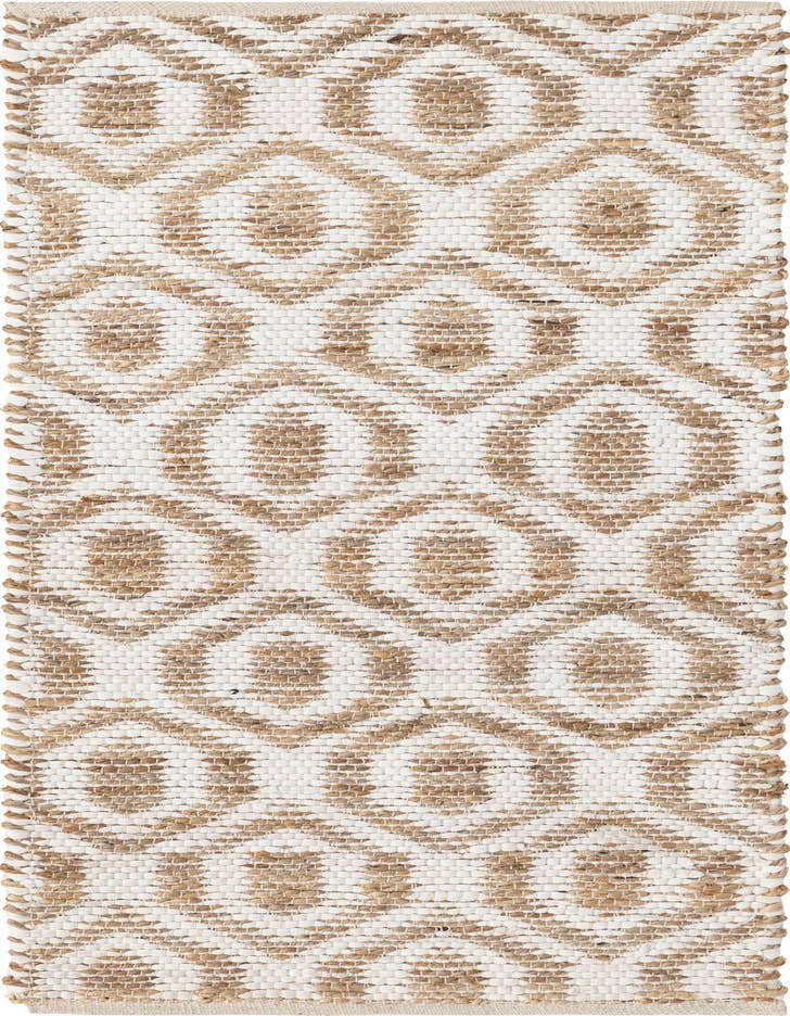 Detail image of 2' 2 x 6' 1 Hand Woven Chindi Jute Runner Rug